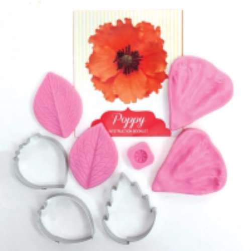 Poppy Cutter and Veiner Set #2 - Click Image to Close